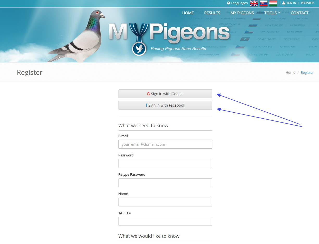 Click social login button